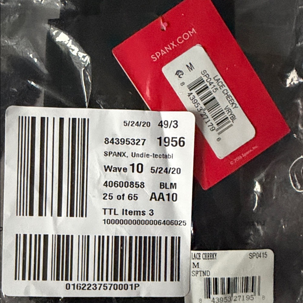 SPANX Black Lace Cheeky Underwear